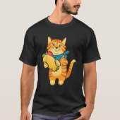 Cat with Taco Tシャツ (正面)