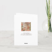 Cat with Teddy Bear friendship 空白の Greeting Card カード (裏面)