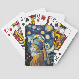 Cat with the pearl earring  トランプ