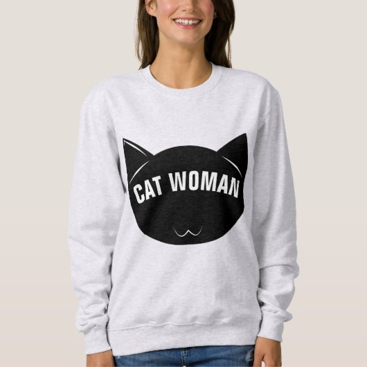 CAT WOMAN Tシャツ秋 スウェットシャツ (正面)