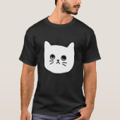 Cat   Women Men Teens Minimal Style Pattern Tシャツ (正面)