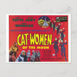 「Cat Women of the Moon」クラシックSFポスター ポストカード