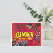 Cat Women of the Moon、サイエンスフィクション映画、ヴィンテージ ポストカード (スタンド正面)