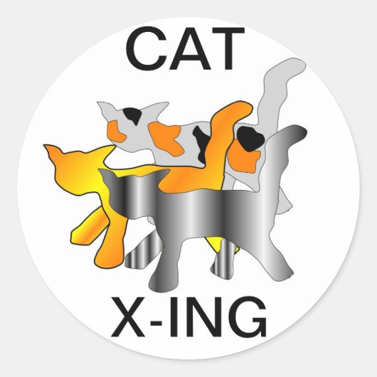 CAT X-INGスタンプ ラウンドシール (正面)