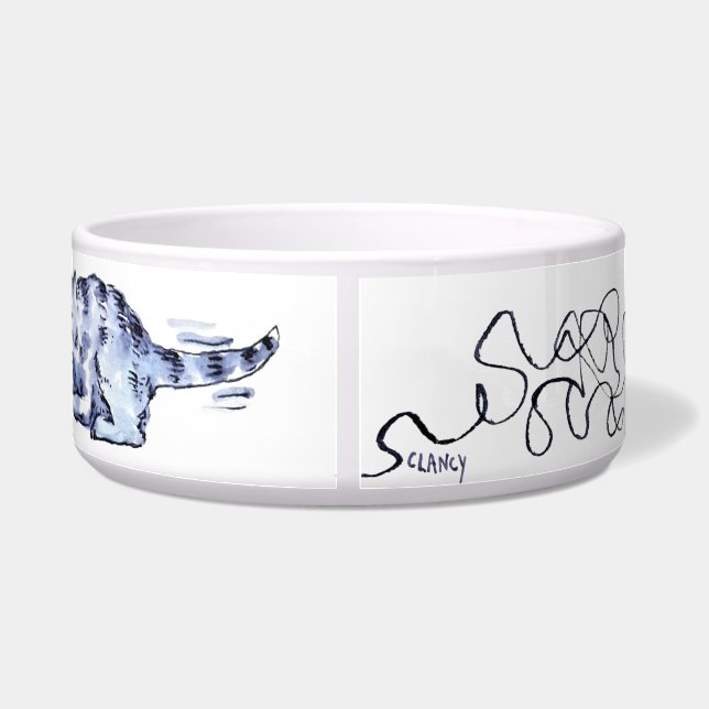 Cat Yarn Ceramic Pet Bowl ボウル (裏面)