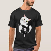 Cat Yin yang Tシャツ (正面)