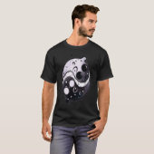 Cat ying yang  ghosts yin yang tシャツ (正面フル)