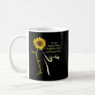 Cat You Are My Sunshine Sunflower In My Darkest Ho コーヒーマグカップ