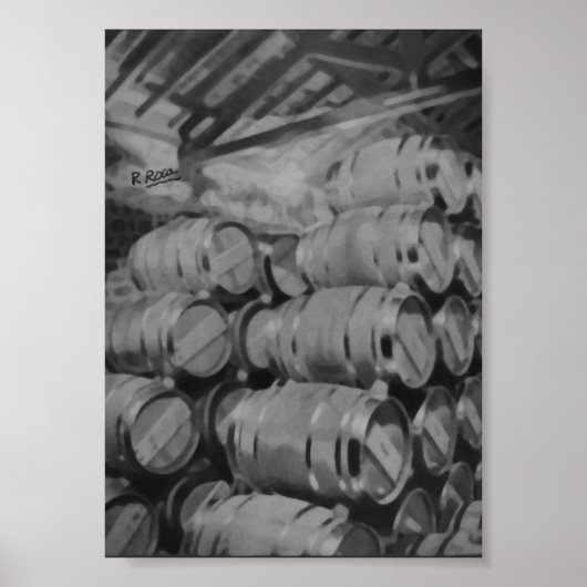 Cata de vinos (Bodega)オリジナル油アートワーク ポスター (正面)