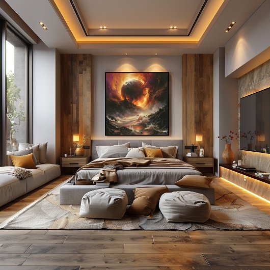 Cataclismo cósmico surrealista ポスター