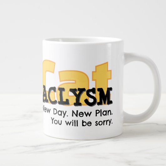 CatAclysm | No Regrets C. Posse スペシャルマグカップ ジャンボコーヒーマグカップ (右)