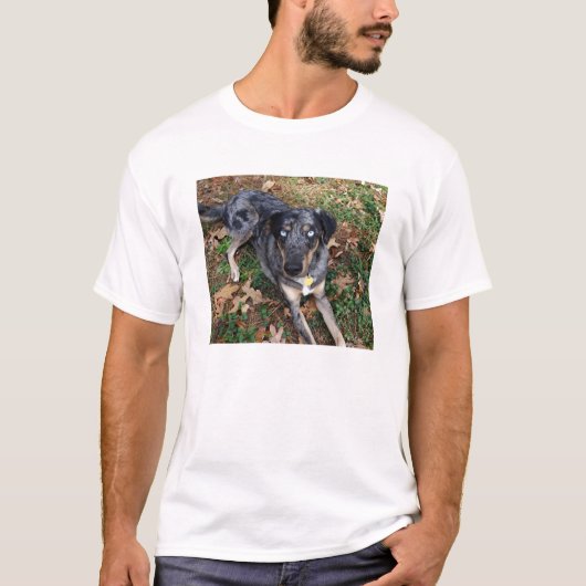 Catahoulaのヒョウ犬の置くこと Tシャツ (正面)