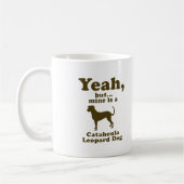 Catahoulaのヒョウ犬 コーヒーマグカップ (左)
