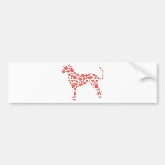 Catahoulaのヒョウ犬 バンパーステッカー (正面)