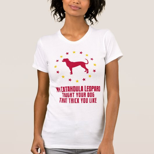 Catahoulaのヒョウ犬 Tシャツ (正面)