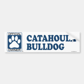Catahoulaのブルドッグの青 バンパーステッカー