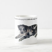 Catahoulaの子犬のコーヒーのマグ コーヒーマグカップ (中央)