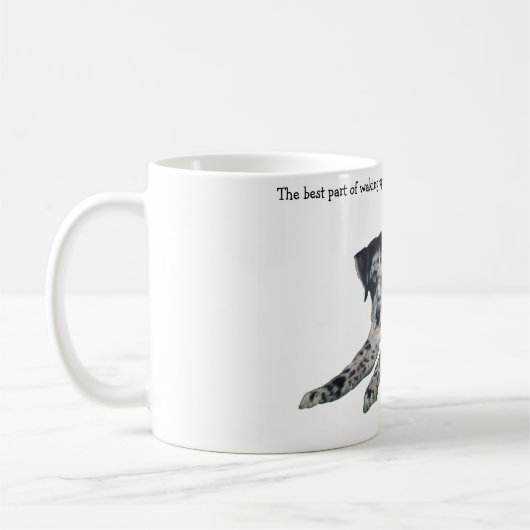Catahoulaの子犬のコーヒーのマグ コーヒーマグカップ (左)