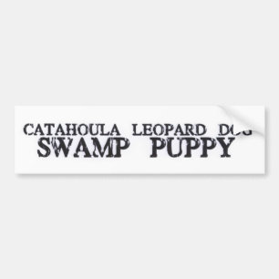 Catahoulaの泥地の子犬 バンパーステッカー