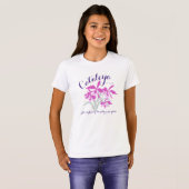 Cataleyaの女の子Cの一流の意味蘭のワイシャツ Tシャツ (正面フル)