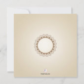 Catalinaのレースの結婚式招待状 招待状 (裏面)