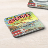 Catalinaの島のコルクのコースターセット コースター (左側)