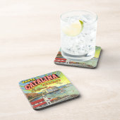 Catalinaの島のコルクのコースターセット コースター (右側)