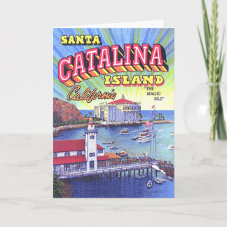 Catalinaの島の挨拶状 カード