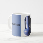 Catalinaの島陶器のインドのつぼのコーヒー・マグ コーヒーマグカップ (正面左)