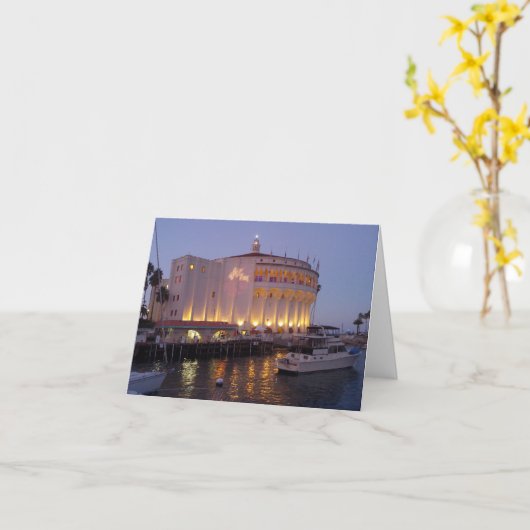 Catalinaの島Notecard カード (黄色い花)