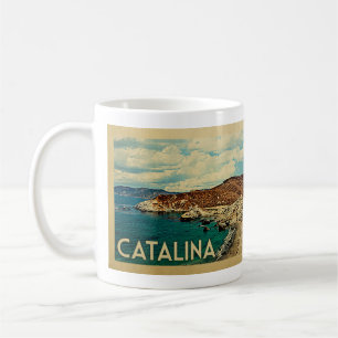 Catalinaカリフォルニアのヴィンテージ旅行 コーヒーマグカップ