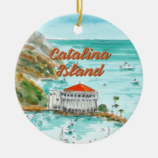 Catalina Island California Ornament セラミックオーナメント