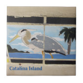 CATALINA ISLAND CERAMIC TILE BIRD OF CATALINA タイル (正面)