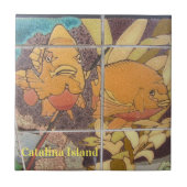 CATALINA ISLAND CERAMIC TILE FACES of CATALINA タイル (正面)