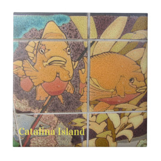 CATALINA ISLAND CERAMIC TILE FACES of CATALINA タイル
