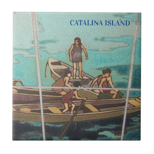 CATALINA ISLAND CERAMIC TILE ISLAND LIFE タイル (正面)