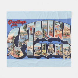 Catalina Island Greeting  フリースブランケット