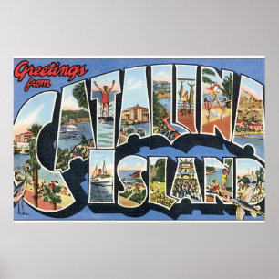 Catalina Island_Vintage旅行ポスターアートワーク ポスター