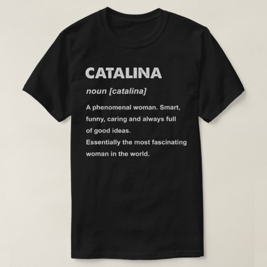 Catalina Name  Tシャツ (デザイン正面)