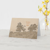 "Catalina Trees #2"と詩：の友シンプル情 カード (黄色い花)