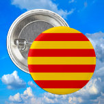Catalonia Flag & Catalan - La Senyera fashion 缶バッジ<br><div class="desc">Buttons: Catalonia & Catalan flag "official version" = La Senyera - love my country,  fashion,  travel,  holiday,  national patriots / sports fans</div>
