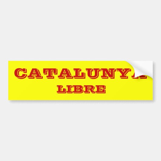 Catalunya* Libreのバンパーステッカー バンパーステッカー (正面)