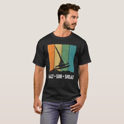 Catamaran Boat Sailing 2 Tシャツ (正面フル)