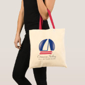 Catamaran Sailing_Pontoon Racing_BlueMoonテンプレート トートバッグ (正面(商品))
