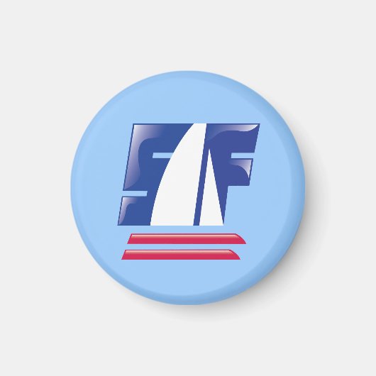 Catamaran Sailing_Pontoon Racing_S.Fベイボート マグネット (正面)