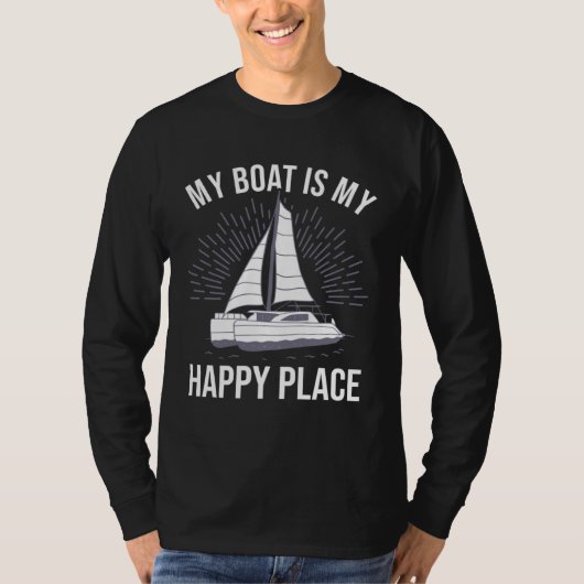 Catamaran Two Hulls Sailing Quote Catamaran Captai Tシャツ (正面)
