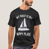Catamaran Two Hulls Sailing Quote Catamaran Captai Tシャツ (正面)