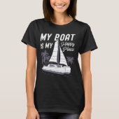 Catamaran Two Hulls Sailing Quote Catamaran Captai Tシャツ (正面)