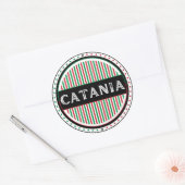 Catania City Pride Emblem – Italian Identity ラウンドシール (封筒)