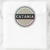 Catania City Pride Emblem – Italian Identity ラウンドシール (バッグ)